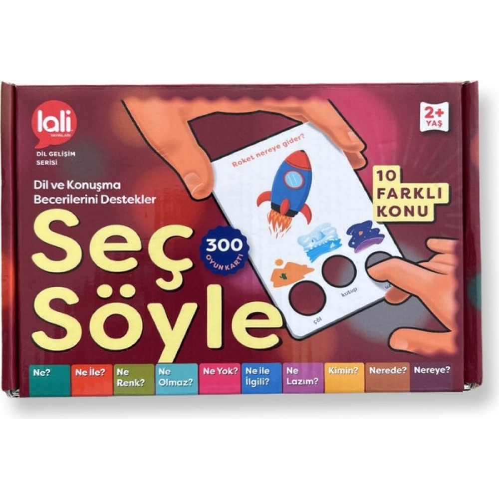 Lali Seç Söyle Dil ve Konuşma Becerisi Kartları 300 Kart 2+ Yaş Bebek Oyuncakları Fiyatı