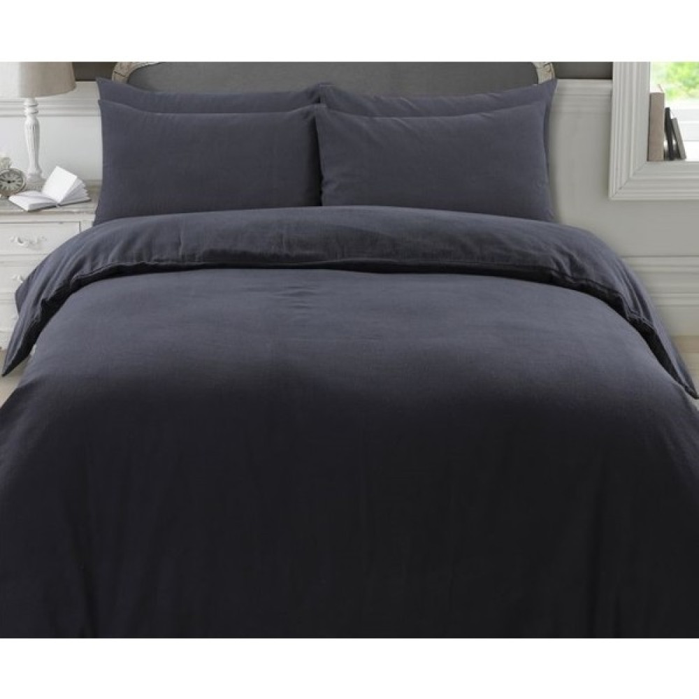 Laliva Siyah & Siyah Doğal Sağlıklı Pamuk Ranforce Çift Kişilik Nevresim Takımı - 200 x 220 cm Nevresim Takımı Fiyatı