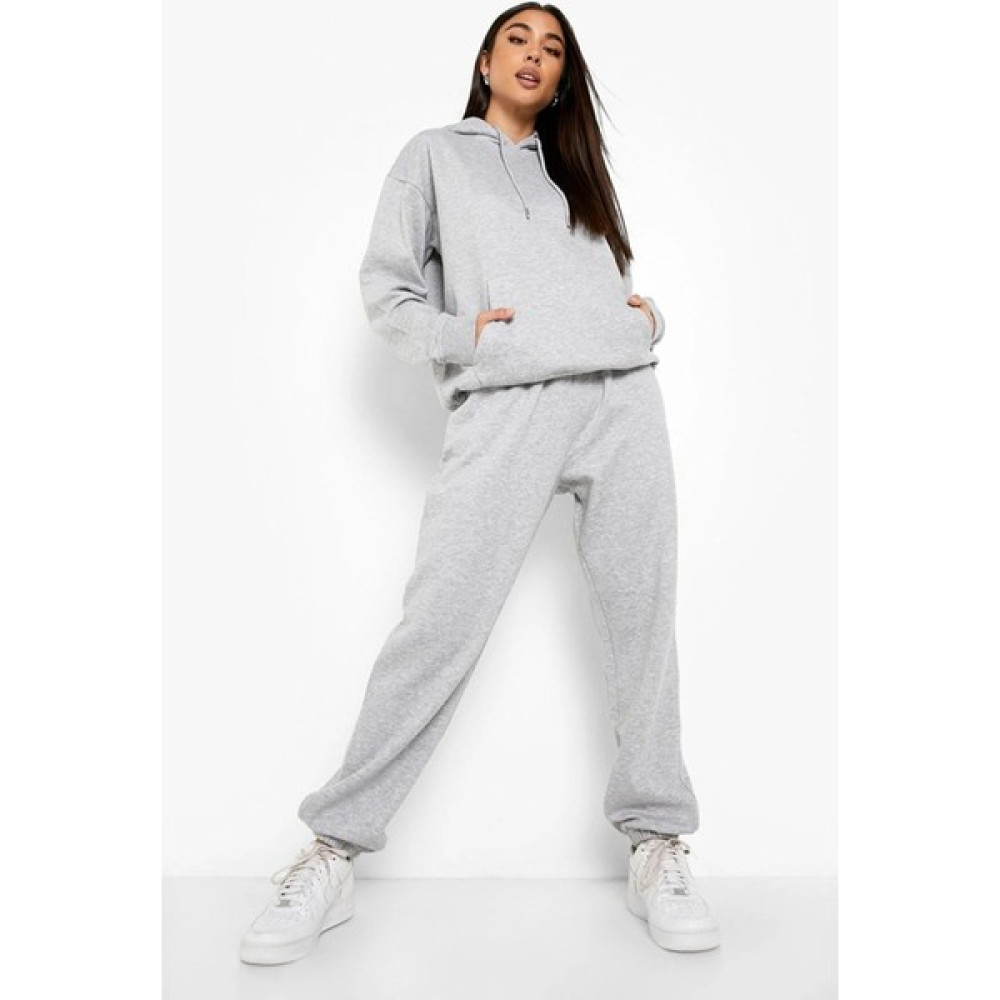 Laluvia Gri Jogger Kapüşonlu Sweatshirt Eşofman Takımı Kadın Eşofman Fiyatı