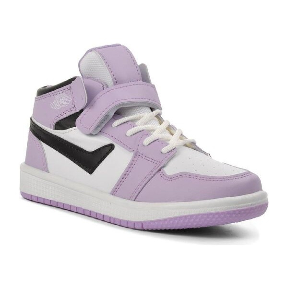 Lambırlent Lila Beyaz Siyah Çocuk Bilek Boy Sneaker Spor Ayakkabı Fiyatı