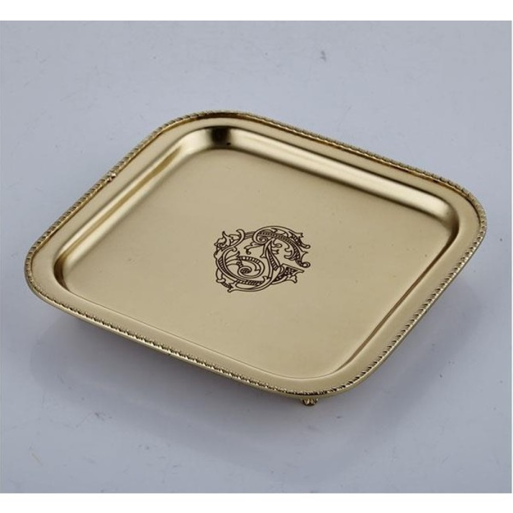Lamedore Black Pearl Sade Gold Kare Tepsi Servis Tepsisi Fiyatı