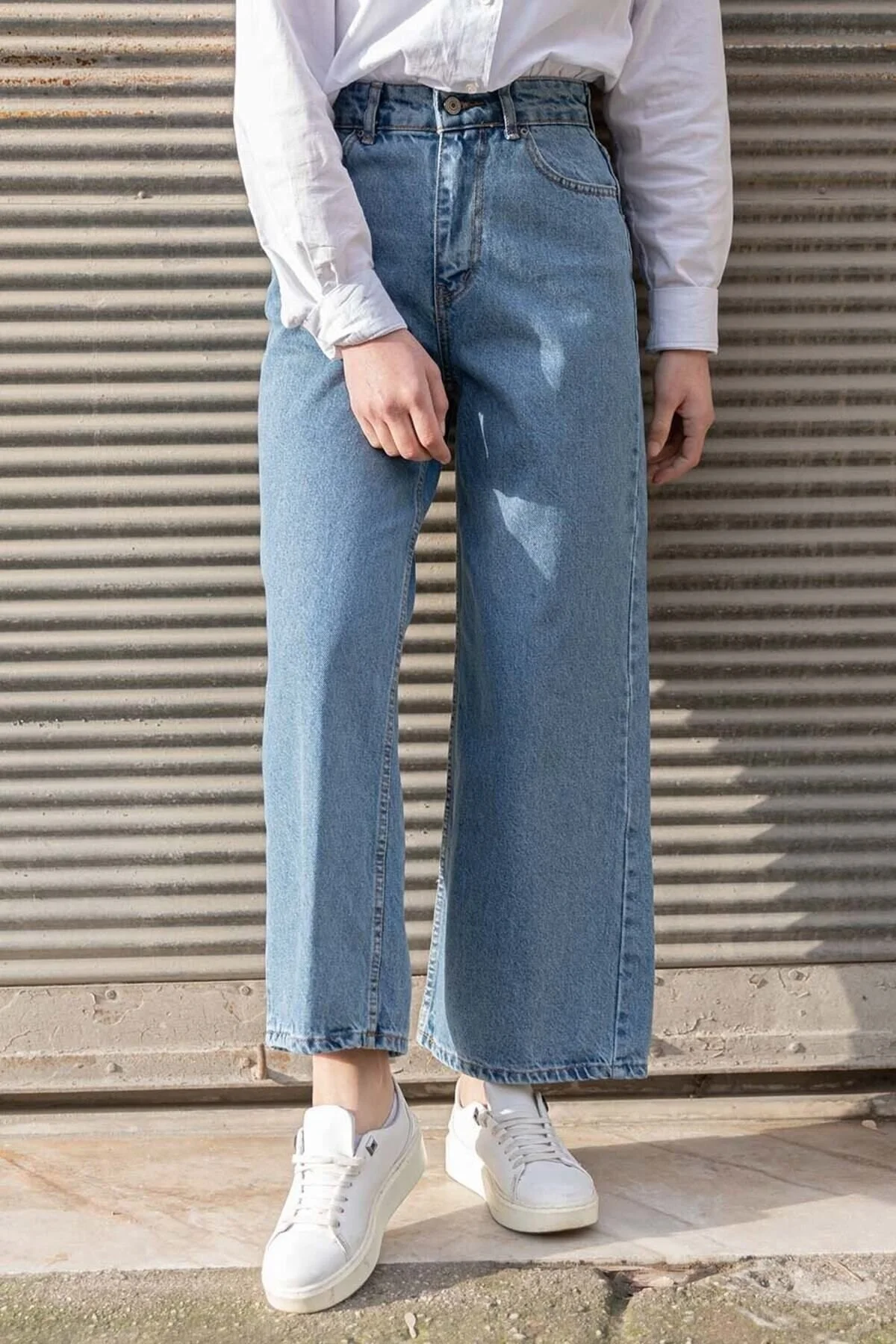 lamelif Midi Boy Bol Paça Kot Pantolon 36 Beden" Bayan Jeans / Kot Pantolon Fiyatı