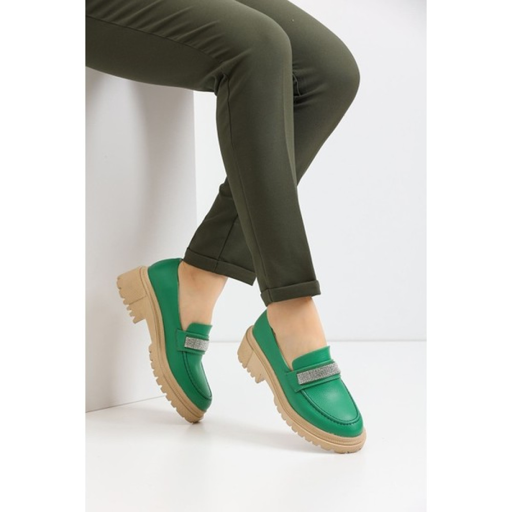 Lamia Shoes Kadın Laofer Taş Detaylı Günlük Ayakkabı Kadın Günlük Ayakkabıları Fiyatı