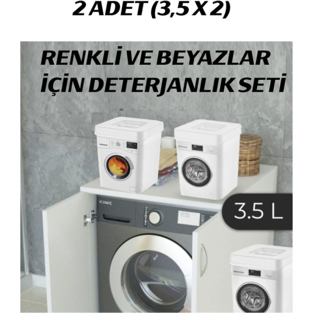 LaMiaSeta Voce Renkiler ve Beyazlar Için Deterjan Kutusu Seti - 1 Adet Saklama Kapları Fiyatı