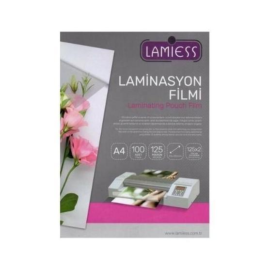 Lamiess 100'lü A-4 216x303 mm 125 Mıc.polyester Laminasyon Filmi