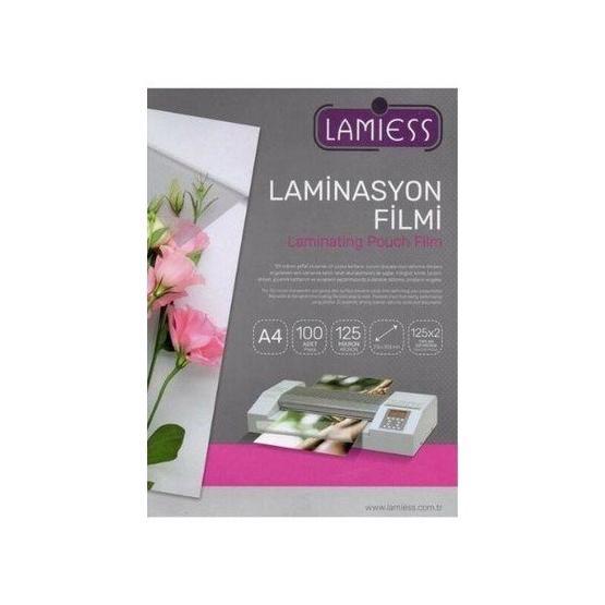 Lamiess 100'lü A-4 216x303 mm 125 Mıc.polyester Laminasyon Filmi