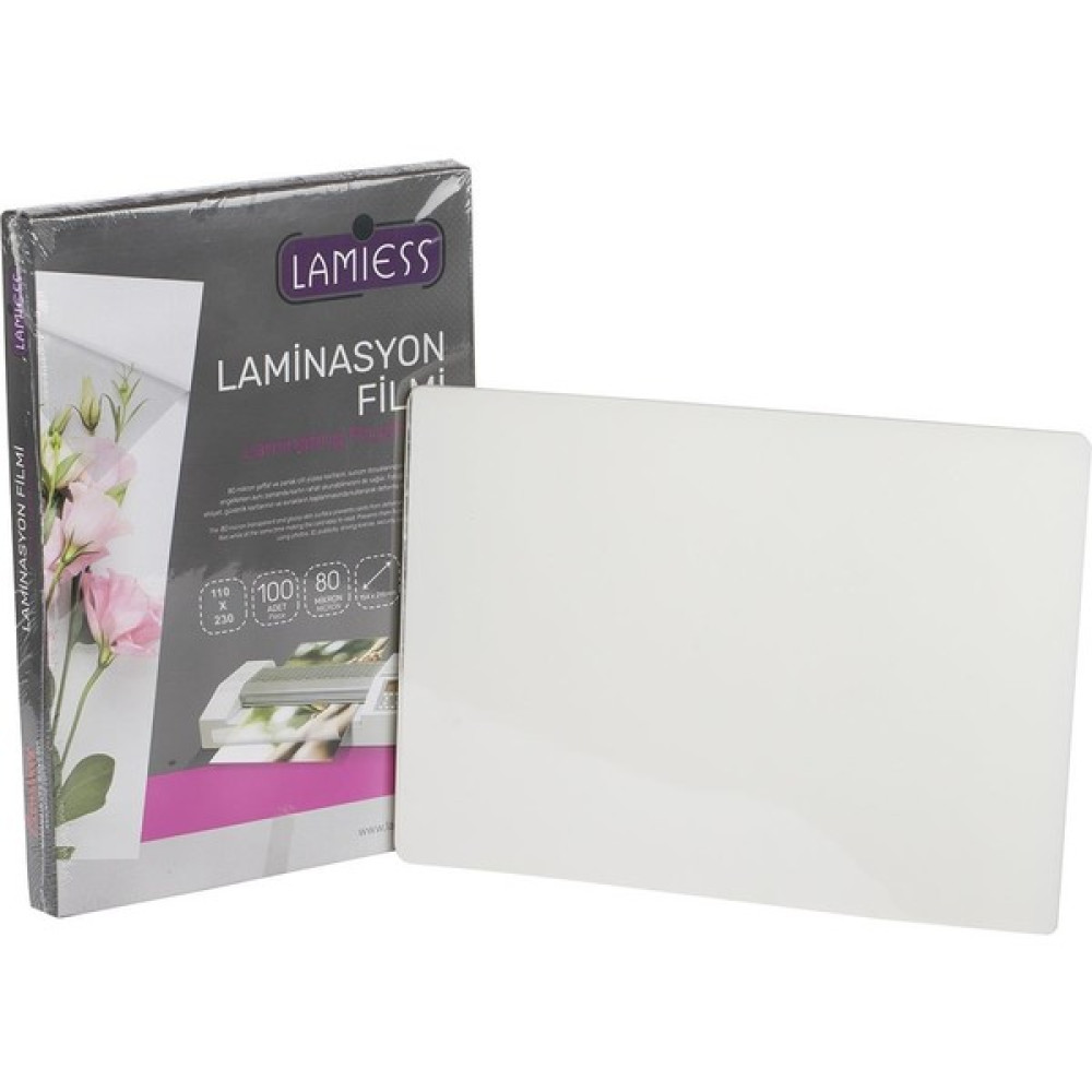 Lamiess 110 x 230 mm 80 Mıc.polyester Laminasyon Filmi 100'LÜ Oto Boyaları Fiyatı