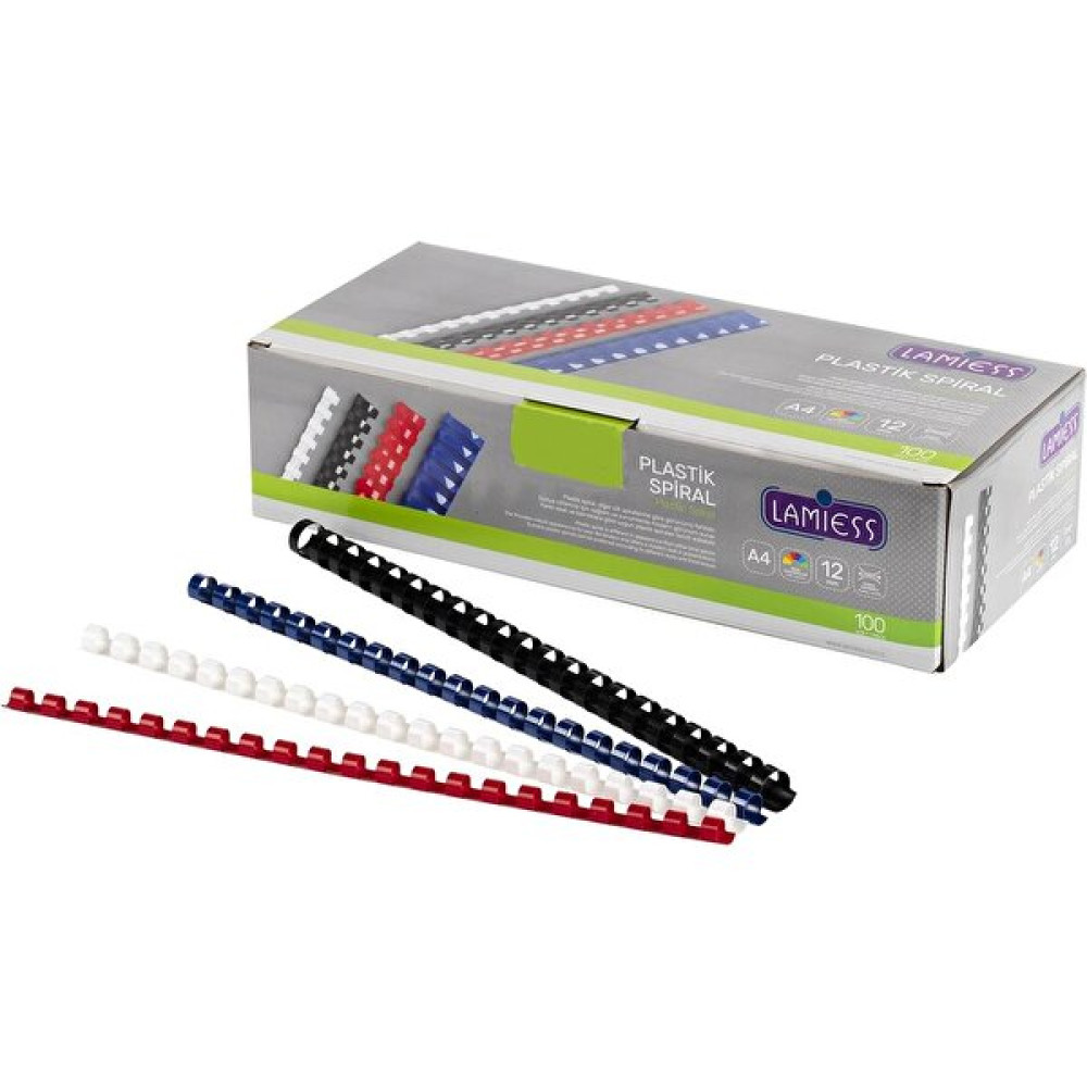 Lamiess 20 mm Plastik Spiral Beyaz 100'LÜ Sarf Tüketim Malzemeleri Fiyatı