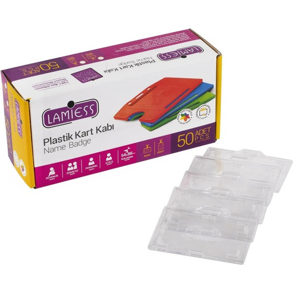 Lamiess Lms 221 Yatay Kart Kabı - Şeffaf Plastik Kart Malzemeleri Fiyatı