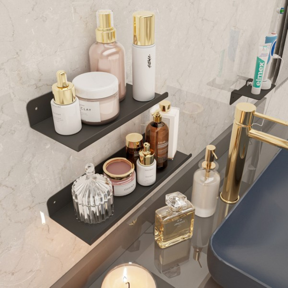 Lamizon Banyo Rafı Banyo Düzenleyici Organizer Siyah Metal Tasarım 2'li Set Oto Boyaları Fiyatı
