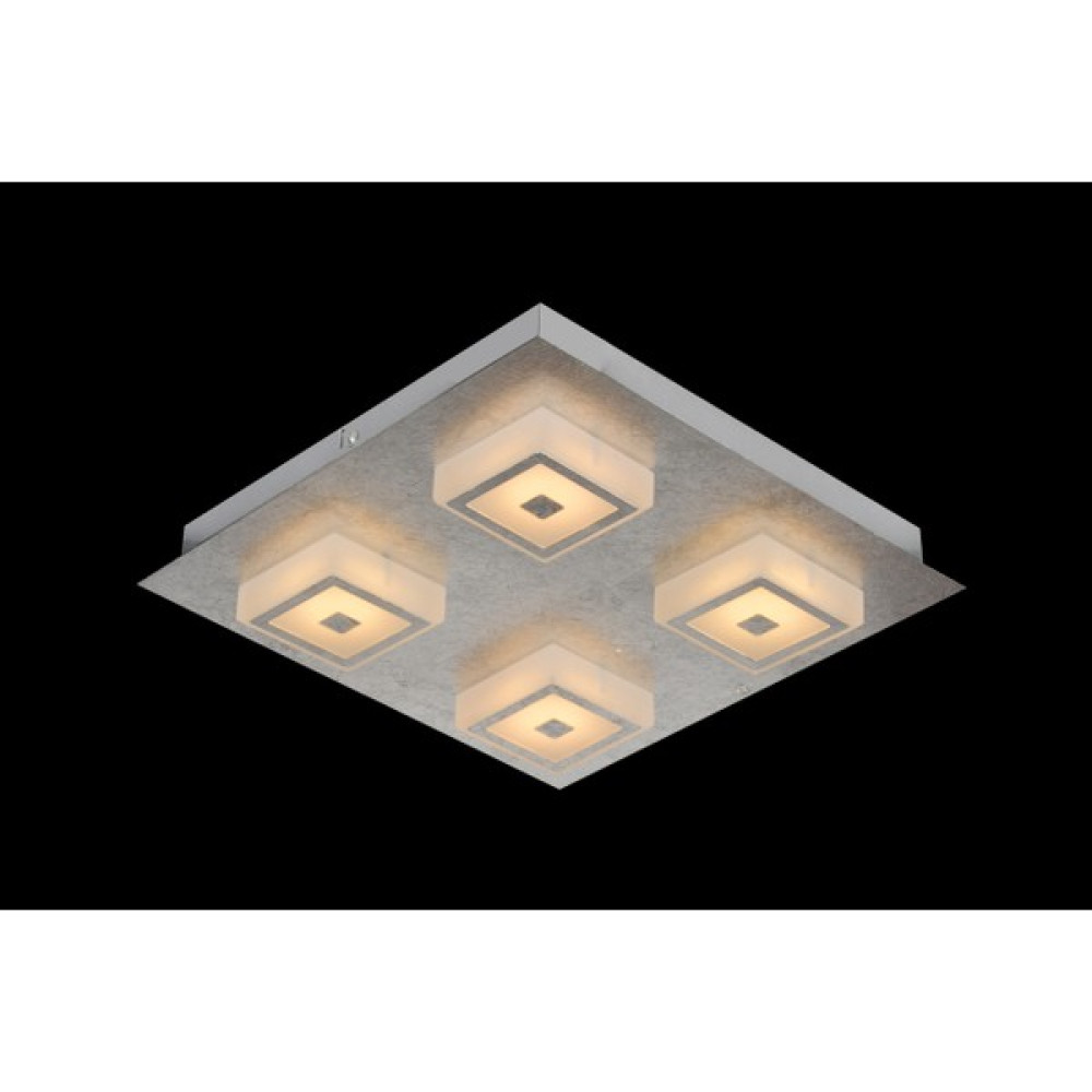Lampa Lux Ledli Tavan Aydınlatması Avize 28CM - Krom - 4'lü Avize Fiyatı