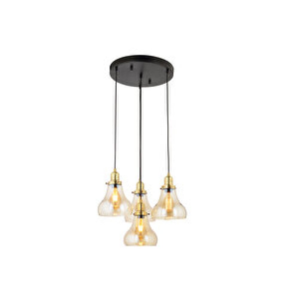 LampaLuce Lampaluce Cono Modern Sarkıt Salon Avizesi 4'lü Sarı 40x70cm Avize Fiyatı