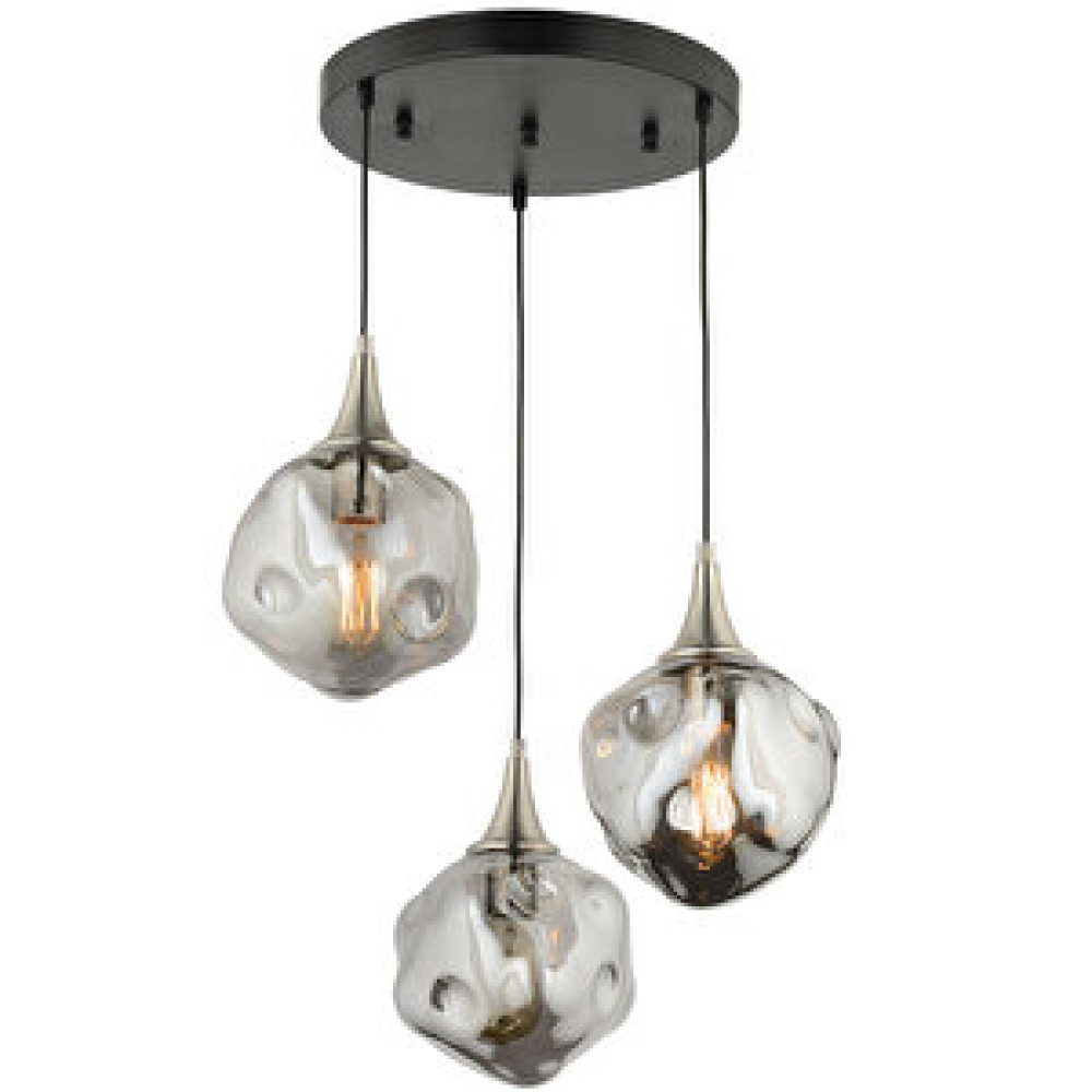 LampaLuce Lampaluce Globo-4 Modern Sarkıt Avize 3'lü 70cm Krom Avize Fiyatı