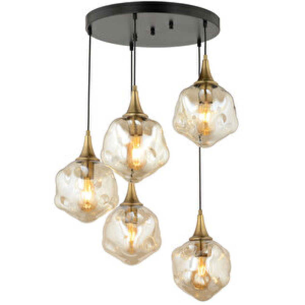 LampaLuce Lampaluce Globo-4 Modern Sarkıt Avize 5'li 70cm Sarı Avize Fiyatı