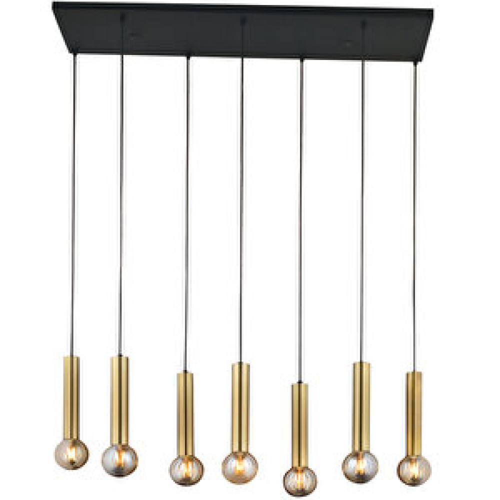 LampaLuce Lampaluce Razzo-2 Modern 7'li Sarkıt Avize Sarı Avize Fiyatı