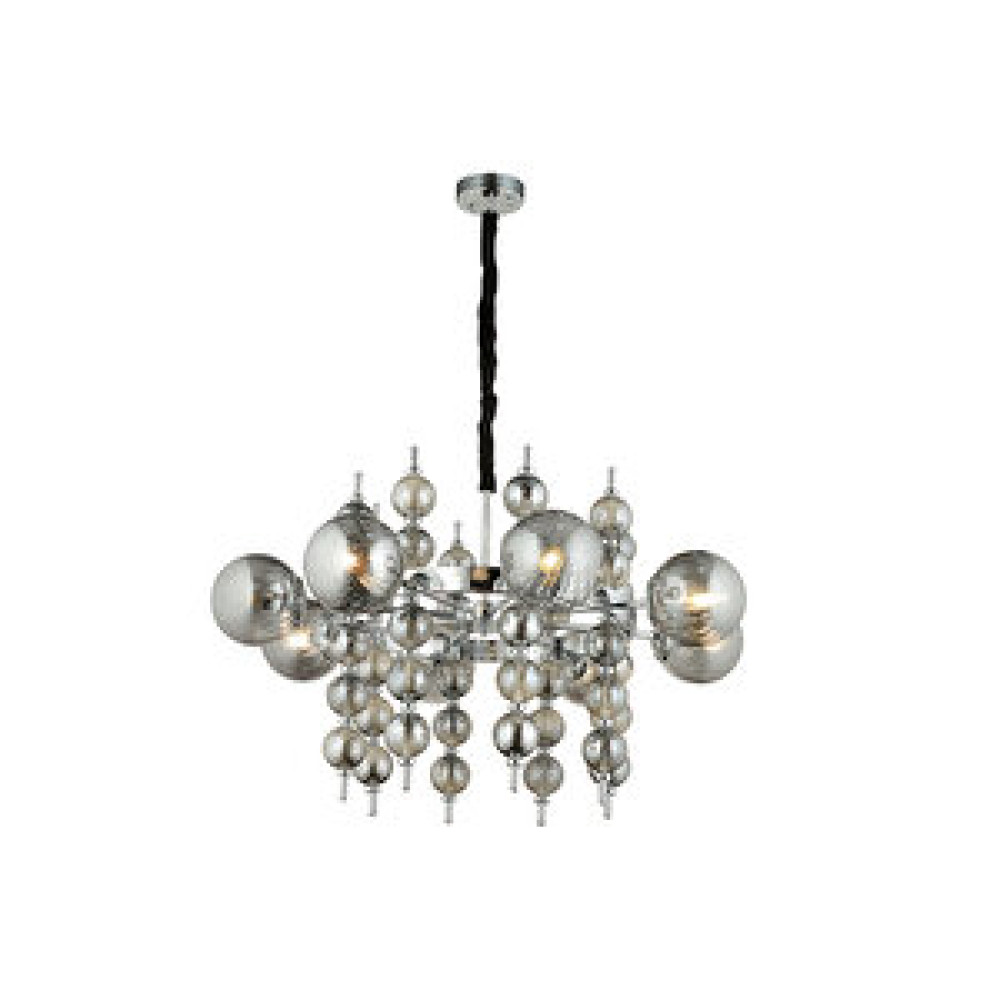 LampaLuce Lampaluce Regina Modern Salon Avizesi 8'li Krom 65x90cm Avize Fiyatı