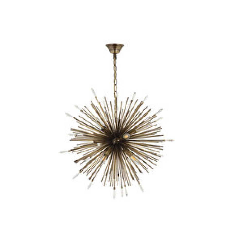 LampaLuce Lampaluce Riccio-2 Modern 9'lu Sarkıt Avize 55cm Sarı Taşlı Avize Fiyatı