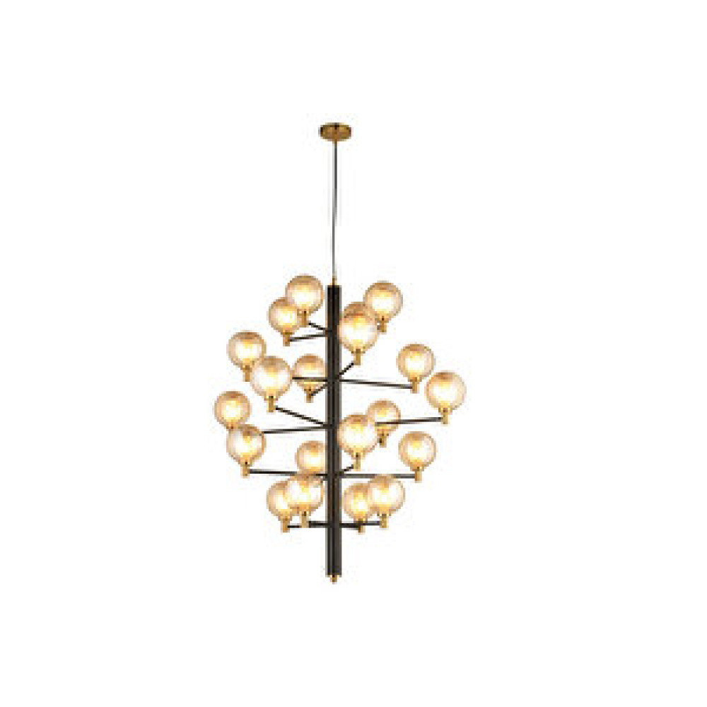 LampaLuce Lampaluce Solire Modern Sarkıt Avize 20'li Siyah 70x100cm Avize Fiyatı