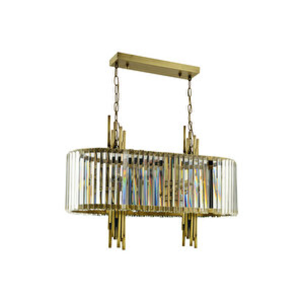 LampaLuce Lampaluce Straordinario Modern Tasarım Salon Sarkıt Avizesi Yemek Masası Üzeri 14'lü Sarı 90x100cm Avize Fiyatı
