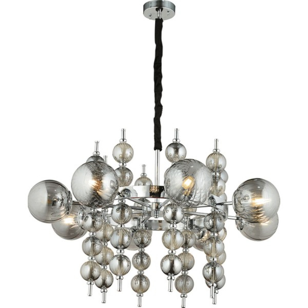 Lampaluce Regina Modern Salon Avizesi 8'li Krom 65 x 90 cm Avize Fiyatı