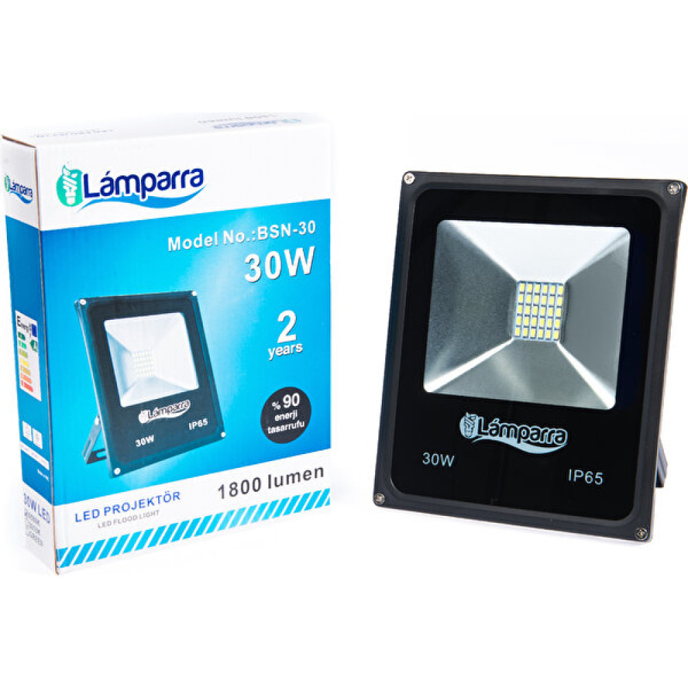 Lamparra 30W Projektör Beyaz - 6500K - Beyaz Işık Armatür Fiyatı