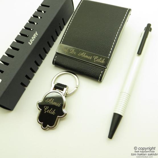 Lamy 204Mt-B Logo Parlak Beyaz Tükenmez Kalem