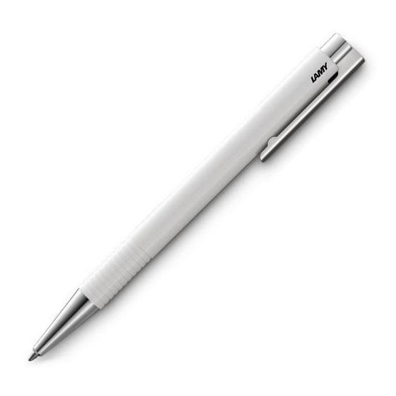 Lamy 204Mt-B Logo Parlak Beyaz Tükenmez Kalem