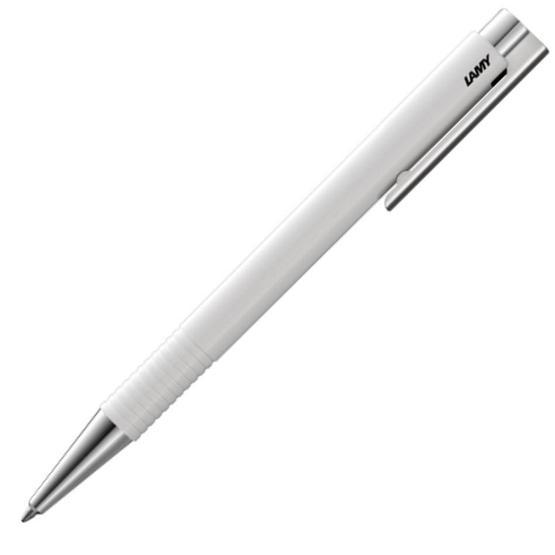 Lamy 204Mt-B Logo Parlak Beyaz Tükenmez Kalem