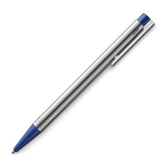 Lamy 205-M Paslanmaz Çelik Mavi Logo Tükenmez Kalem