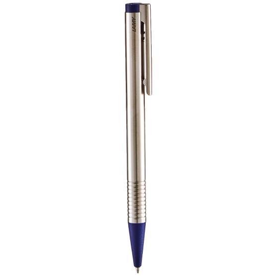 Lamy 205-M Paslanmaz Çelik Mavi Logo Tükenmez Kalem