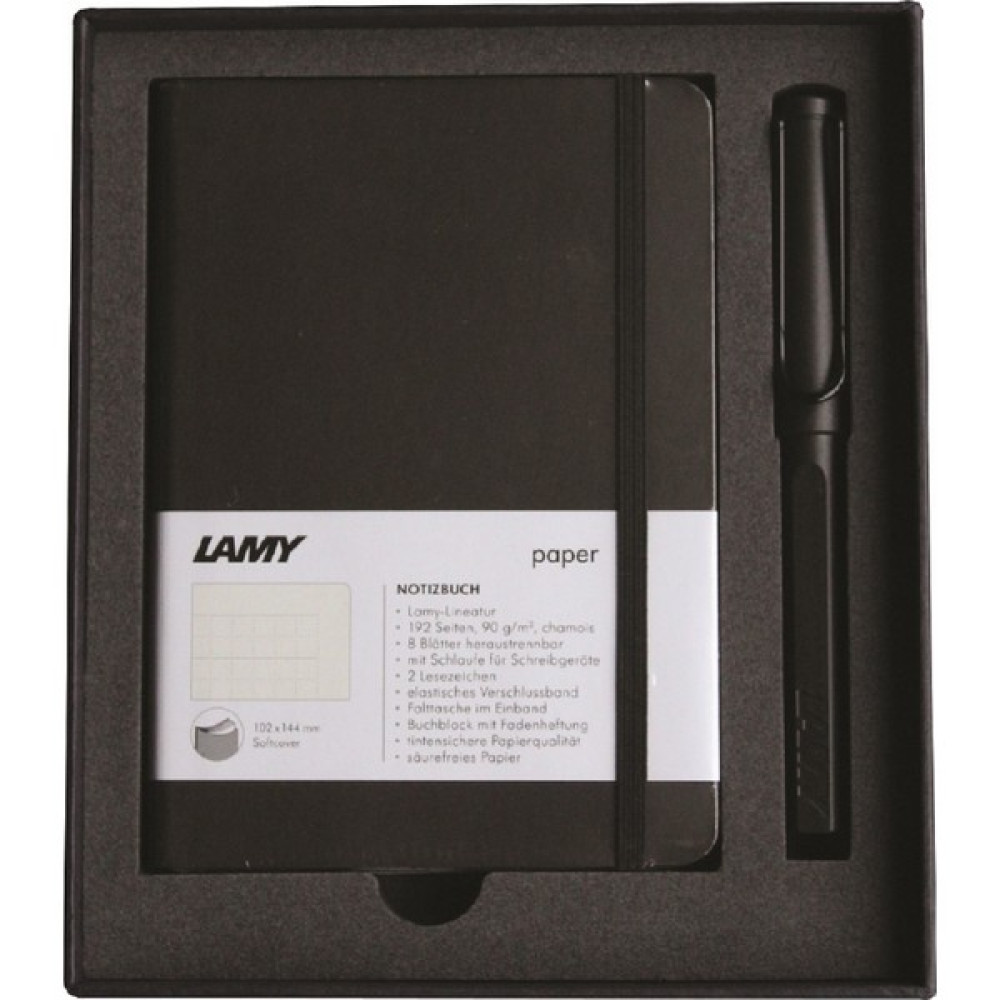 Lamy A6 Defter ve Roller Kalem Set Mat Siyah Dolma Kalem Fiyatı