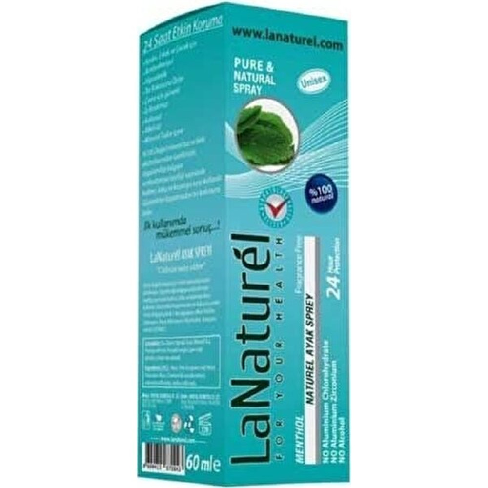 Lanaturel Doğal Ayak Kokusu Için Sprey 60 ml Menthol Ayak Bakımı Fiyatı