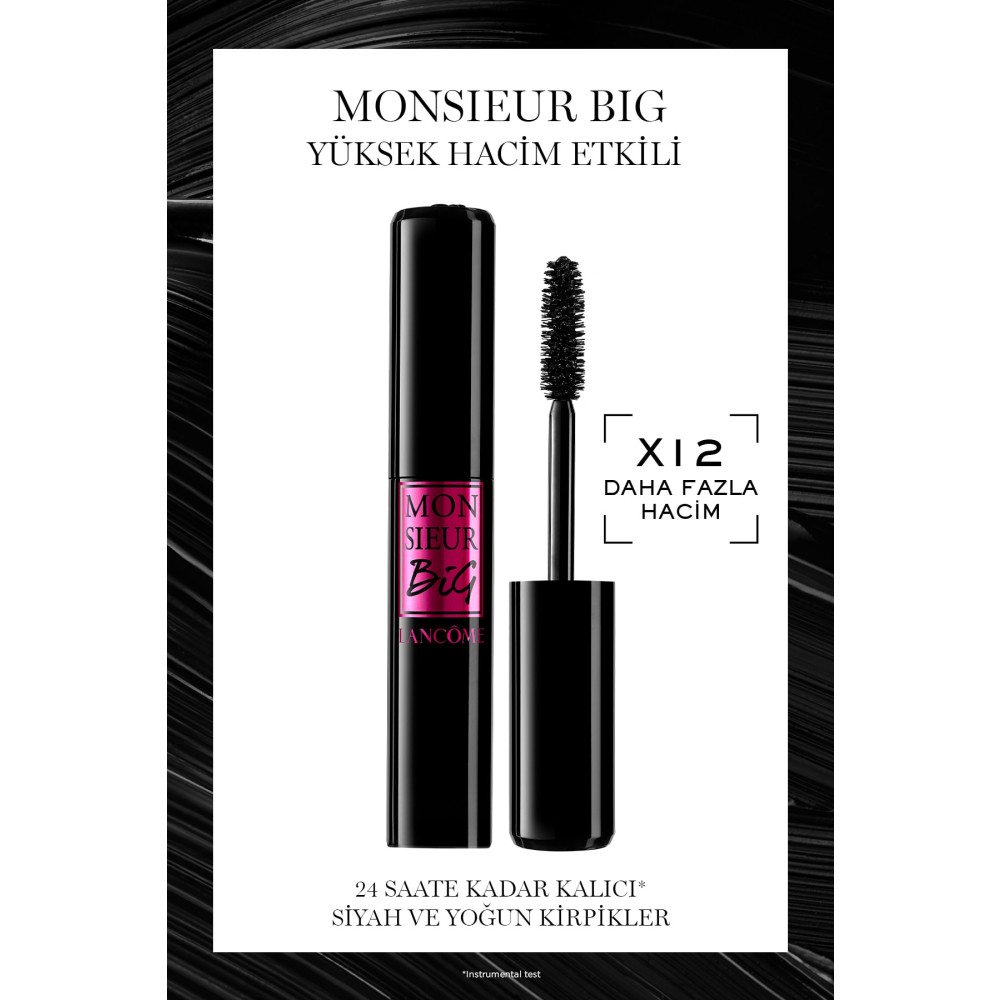 Lancome Monsieur Big Yüksek Hacim Etkili Siyah Maskara 01 Big İs The New Black 3614271682369 Rimeller / Maskaralar Fiyatı