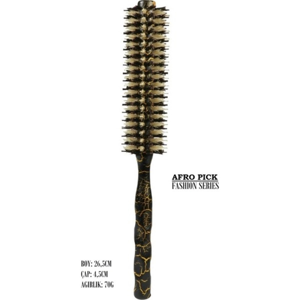 Land Of Myth - LOM1220 Afro Pick Ahşap Fön Fırçası, Doğal Kıl & Yanmaz Naylon Diş Saç Fırçası ve Tarağı Fiyatı