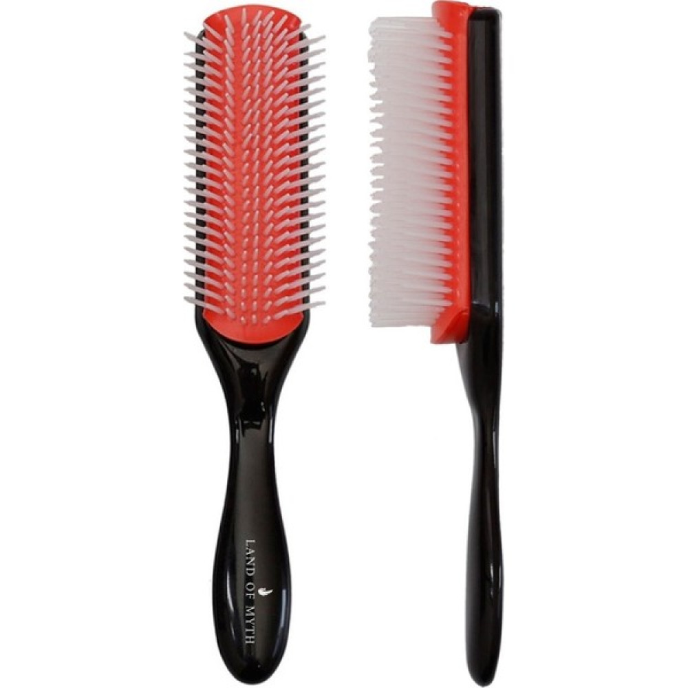Land Of Myth - Styling Brush, 9 Sıra Saç Şekillendirme Fırçası, Kıvırcık Kız Metodu Fırçası LOM1211 - Siyah Saç Fırçası ve Tarağı Fiyatı