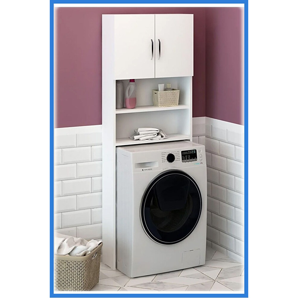 Lange Çamaşır Makinesi Dolabı Beyaz Çok Amaçlı Banyo Dolabı Banyo Dolabı / Mobilyası Fiyatı