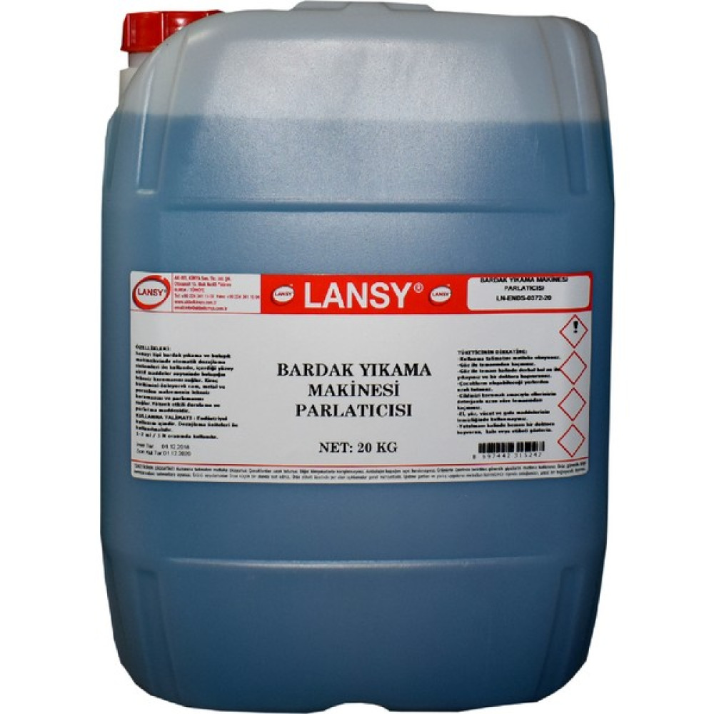 Lansy Bardak Yıkama Makinesi Parlatıcısı 20 kg Bulaşık Yıkama Fiyatı