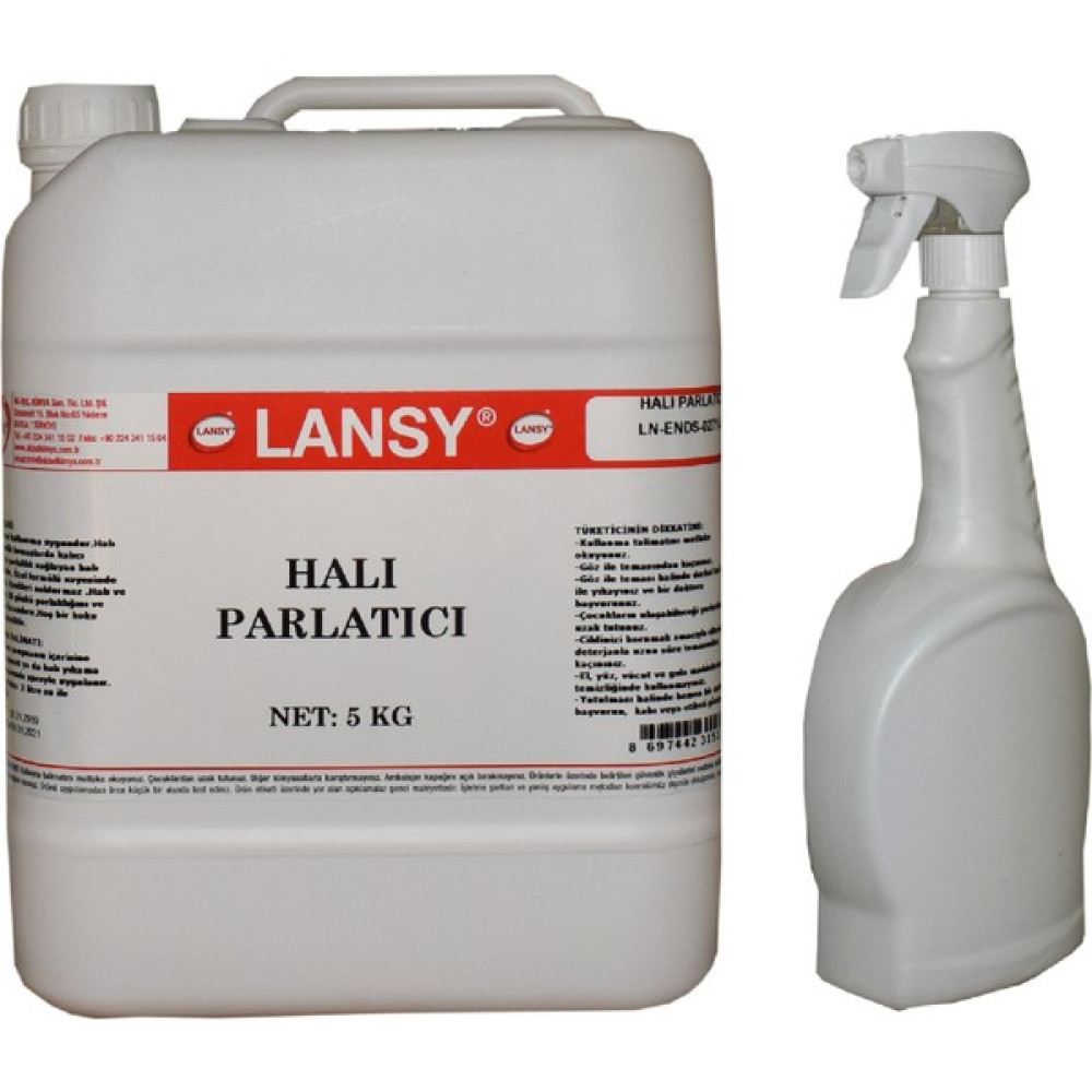 Lansy Halı Parlatıcı 5 kg Konsantre 1/3 + Uygulama Spreyi Oto Boyaları Fiyatı