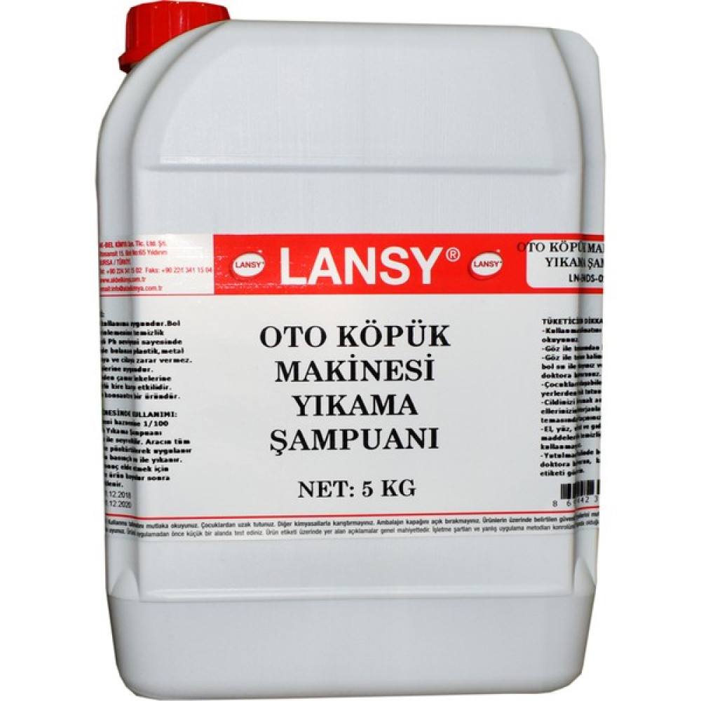 Lansy Oto Köpük Makinesi Şampuanı Konsantre 5 Kg Oto Yıkama Ürünleri Fiyatı
