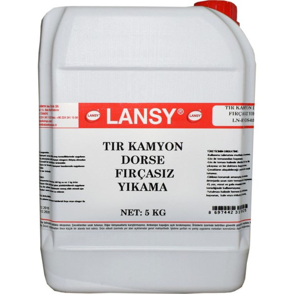 Lansy Tır Kamyon Dorse Fırçasız Yıkama 5 Kg 1/60 Konsantre Oto Boyaları Fiyatı