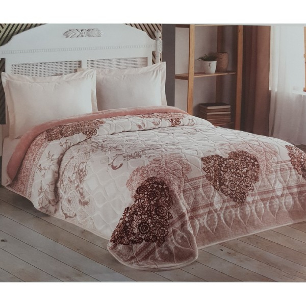 Lapenya Home Kristal Çift Kişilik Battaniye Tanem Gülkurusu - 220 x 240 cm - Gül Kurusu Battaniye Fiyatı