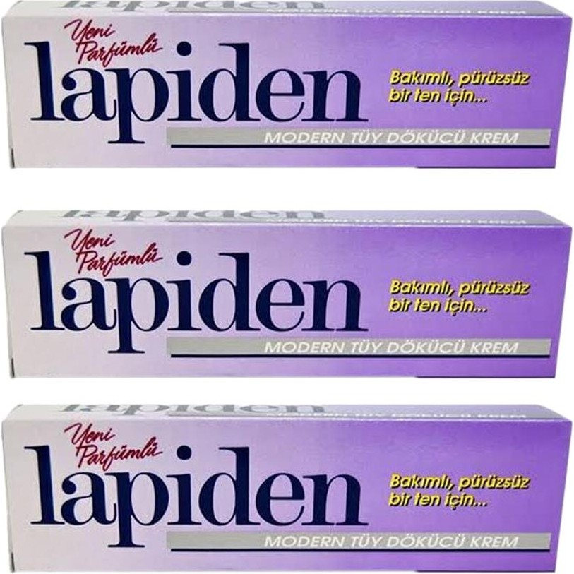 Lapiden Modern Tüy Dökücü Krem Parfümlü 50GR 3 Adet Cilt Bakımına Destek Parfümler Fiyatı