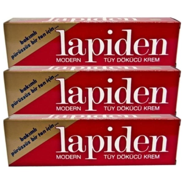 Lapiden Tüy Dökücü Krem 40 gr x 3 adet Cilde Dost Pürüzsüzlük Sağlayan Etkili Ürün Diğer Fiyatı