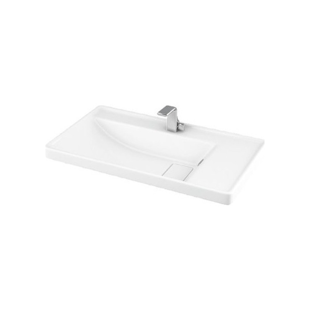 Lapino Quattro 80 cm Konsollu Etejerli Lavabo Beyaz Renk Lavabo Fiyatı
