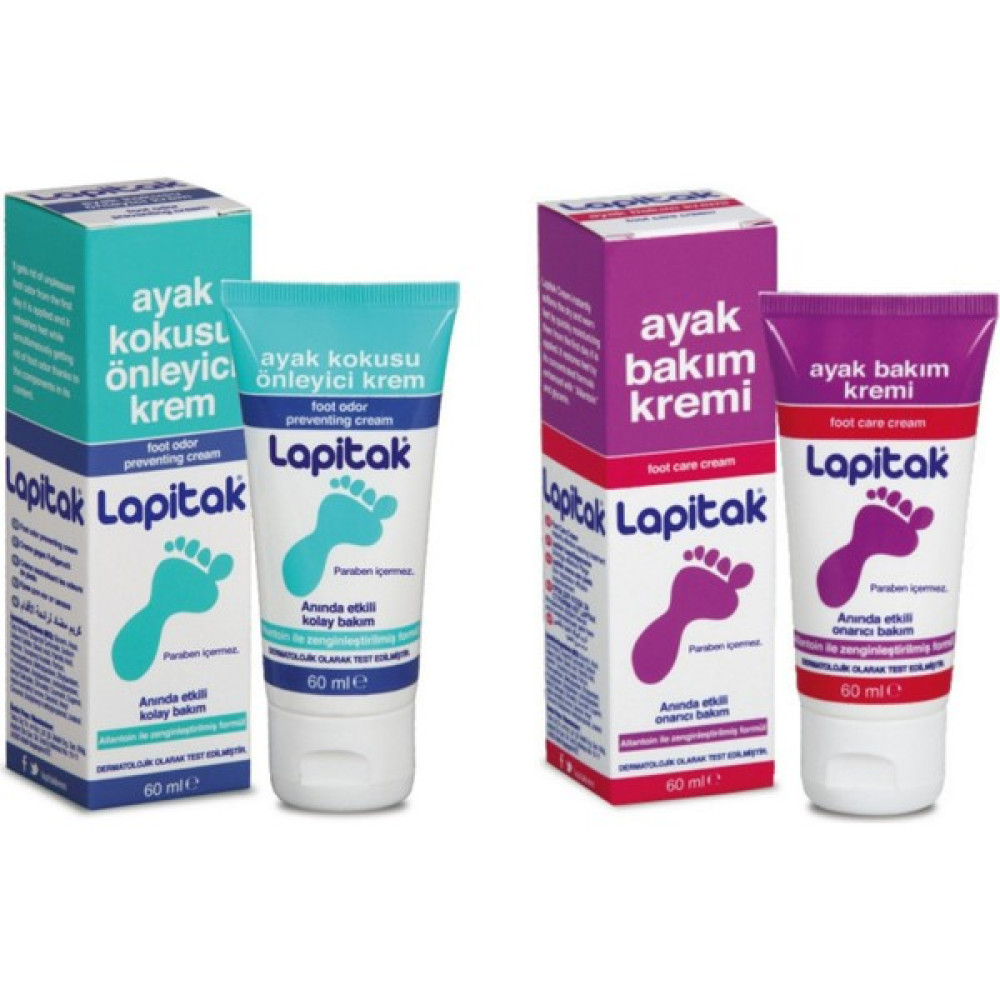 Lapitak 2'li Set Ayak Bakım 60 ml + Ayak Koku Önleyici 60 ml Ayak Bakımı Fiyatı