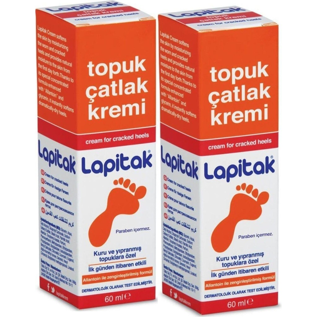 Lapitak Topuk Çatlak Kremi 60 ml 2 Adet Allantoin ve Gliserin ile Yoğun Nemlendirme Diğer Fiyatı
