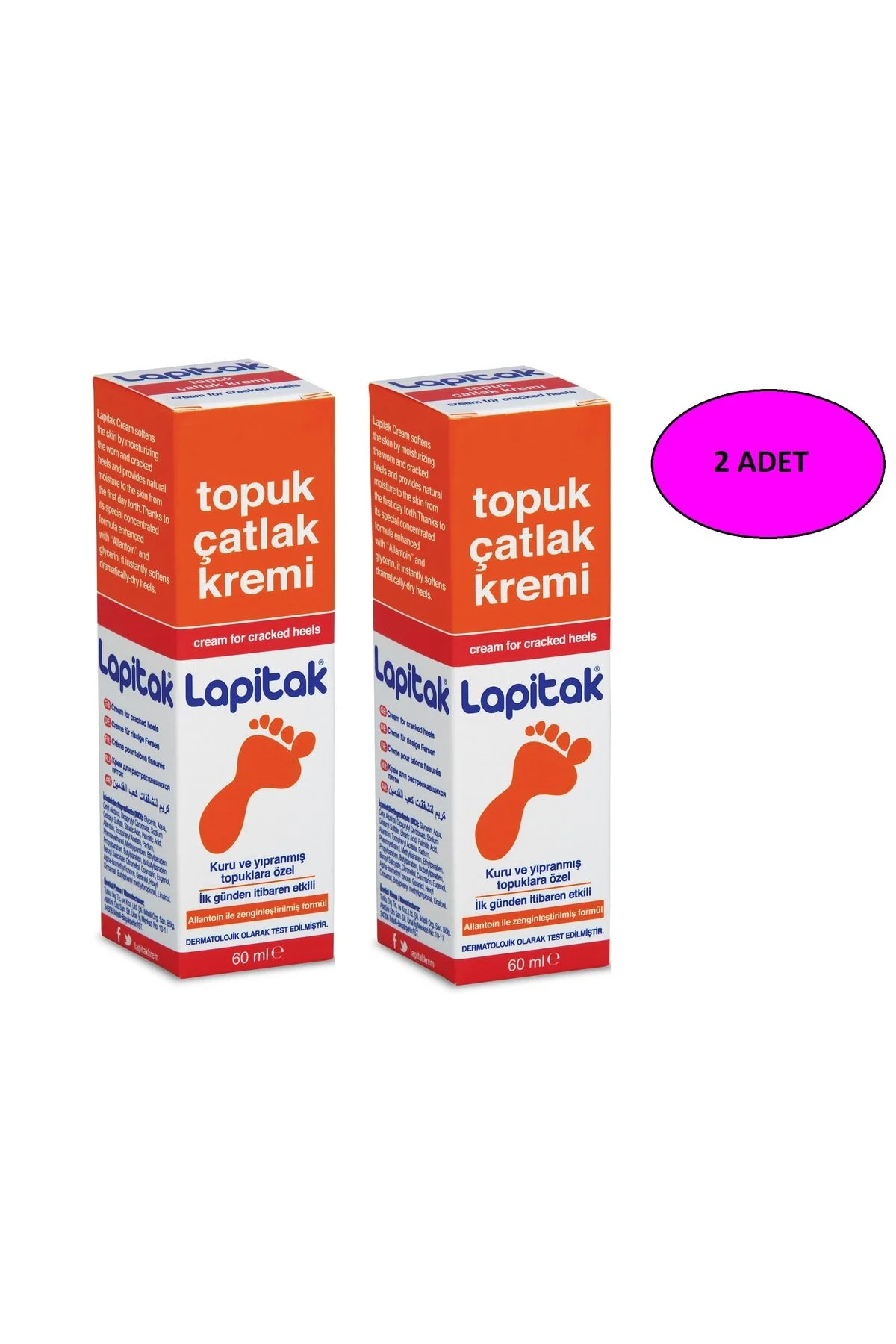 Lapitak Topuk Çatlak Kremi 60 Ml 2li" Ayak Bakımı Fiyatı