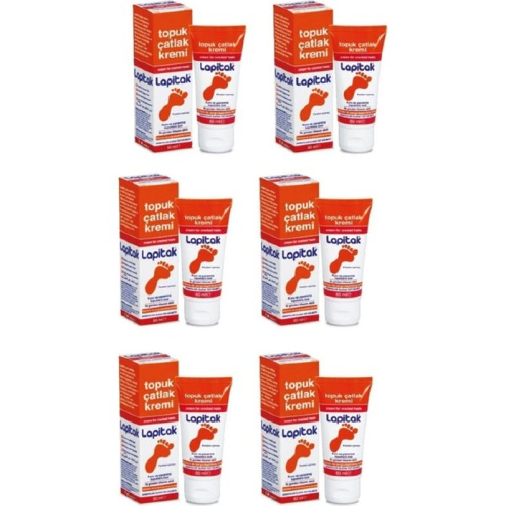 Lapitak Topuk Çatlak Kremi 60 ml (6 Kutu) Topuk Çatlak Kremi 60 ml 6 El Bakımı Fiyatı