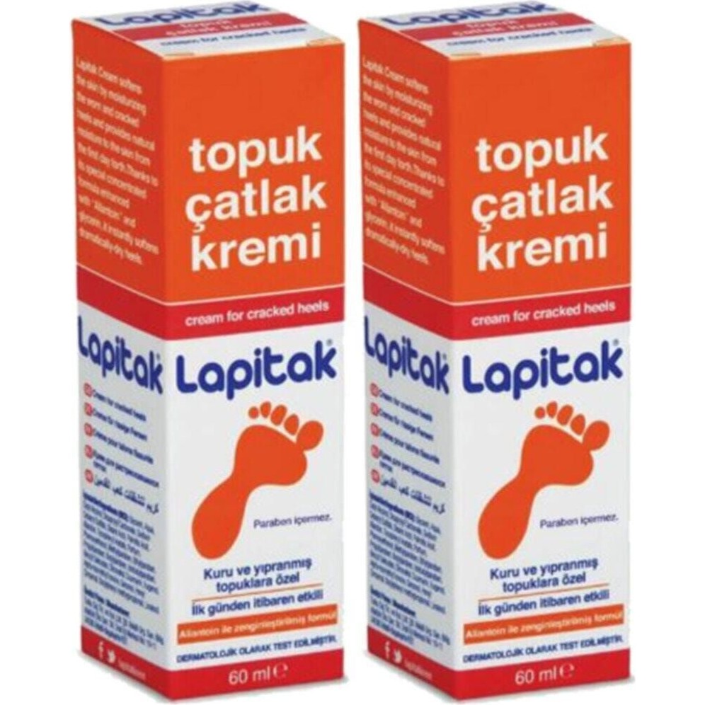 Lapitak Topuk Çatlak Kremi - Etkili Onarım ve Nemlendirme Özelliği, 2×60 ml Diğer Fiyatı