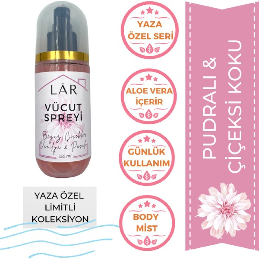 Lar Herbal Pudralı Çiçeksi Vücut Spreyi - Body Mist - 150ml Oto Boyaları Fiyatı